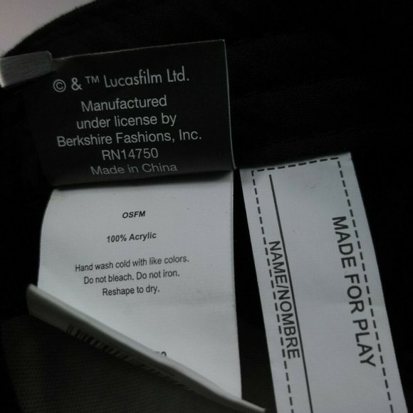 Star Wars Licensed Darth Vader Berkshire Fashions Black Red Snapback Kid Cap NWT - Picture 7 of 7